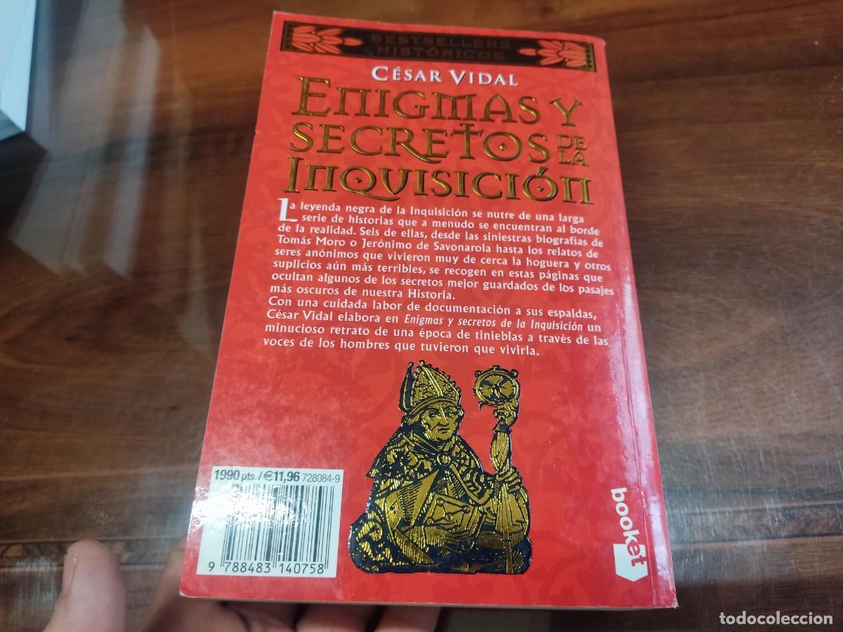 Libros: ENIGMAS Y SECRETOS DE LA INQUISICION CESAR VIDAL - Foto 2