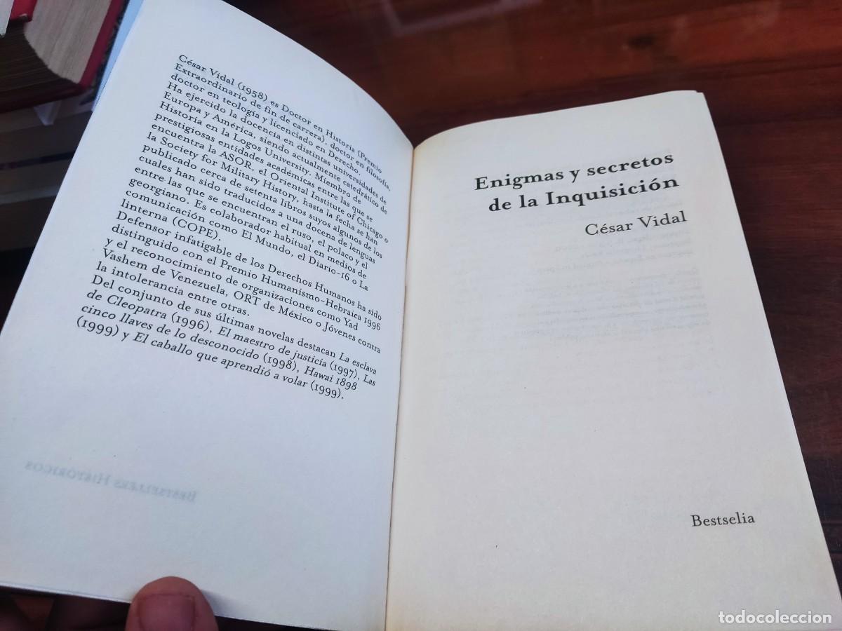 Libros: ENIGMAS Y SECRETOS DE LA INQUISICION CESAR VIDAL - Foto 4