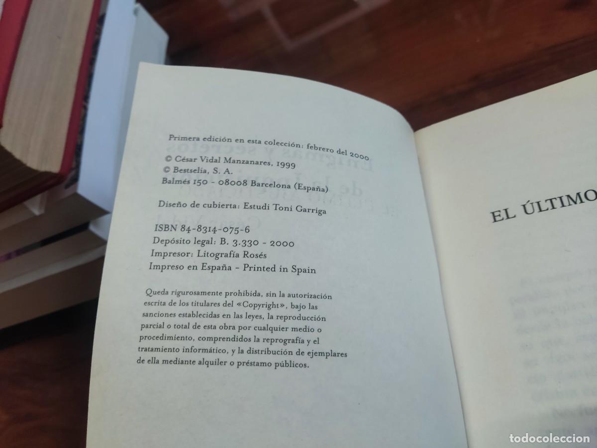 Libros: ENIGMAS Y SECRETOS DE LA INQUISICION CESAR VIDAL - Foto 5