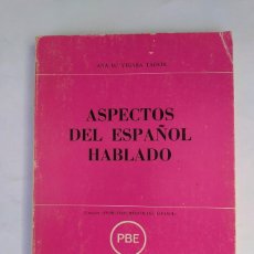 Libros: ASPECTOS DEL ESPAÑOL HABLADO. - ANA MARÍA VIGARA TAUSTE. TDK742B. Lote 366267921