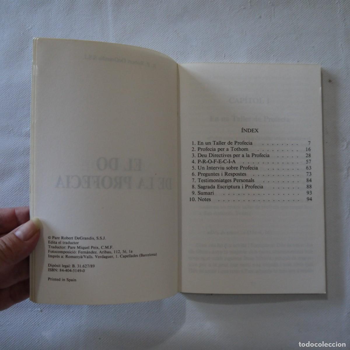 Libros: EL DO DE LA PROFEC&Iacute;A - R. P. ROBERT DE GRANDIS S.S.J. - Foto 4