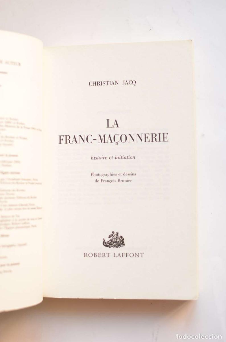 Libros: La franc-ma&ccedil;onnerie. Histoire et initiation - JACQ, Christian - Foto 2