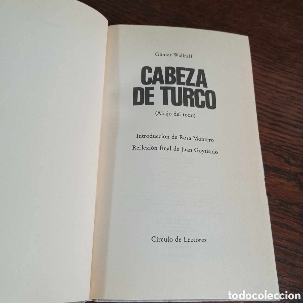 Libros: CABEZA DE TURCO - GUNTER WALLRAFF - Foto 3