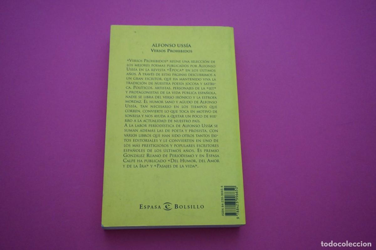 Libros: AMF-18B/ VERSOS PROHIBIDOS LA DECADA PERVERSA - ALFONSO USSIA / ESPASA BOLSILLO - Foto 5