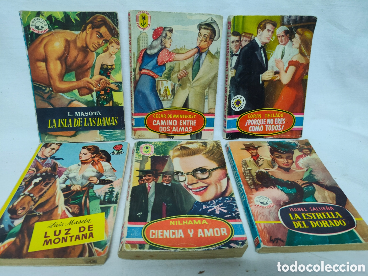 B&uuml;cher: LOTE 6 NOVELAS.EJEMPLARES COLECCI&Oacute;N: PIMPINELA ROSAURA Y MADREPERLA