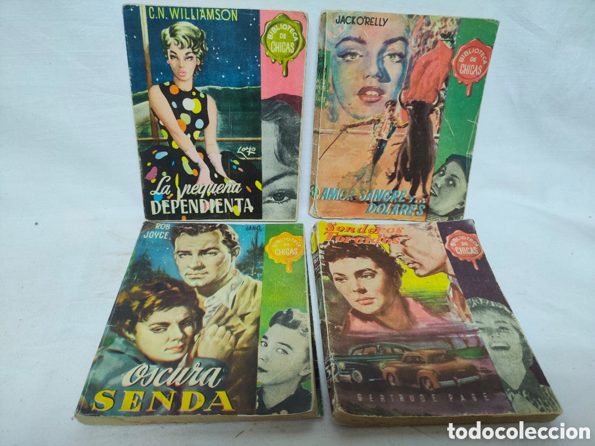 B&uuml;cher: LOTE 4 NOVELAS.EJEMPLARES COLECCI&Oacute;N:BIBLIOTECA DE CHICAS.A&Ntilde;OS 50