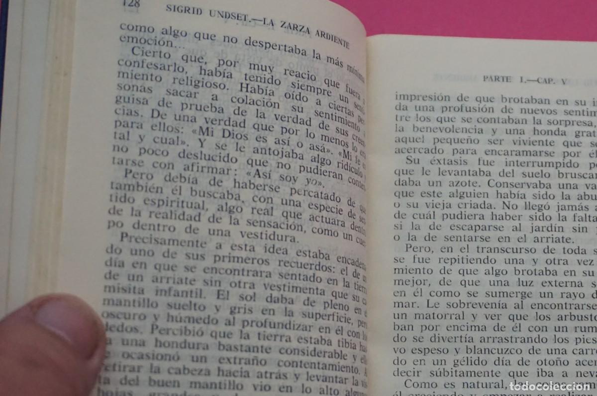 Libros: AMF-17B/ LA ZARZA ARDIENTE - SINGRID UNDSET / CRISOL N&ordm; 384 - Foto 4