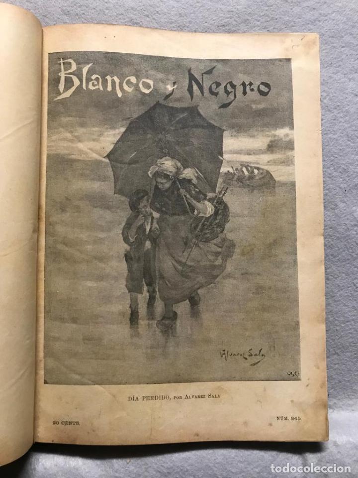 Libros: BLANCO Y NEGRO. 25 nrs. Del 11 de enero al 27 de junio de 1896. - Foto 2