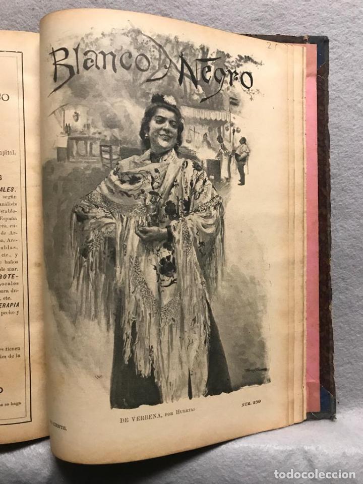 Libros: BLANCO Y NEGRO. 25 nrs. Del 11 de enero al 27 de junio de 1896. - Foto 5