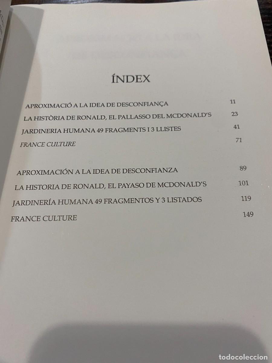 Libros: APROXIMACI&Oacute;N A LA IDEA DE DESCONFIANZA Y OTROS TEXTOS- RODRIGO GARC&Iacute;A- EDICI&Oacute;N BILINGUE - Foto 2