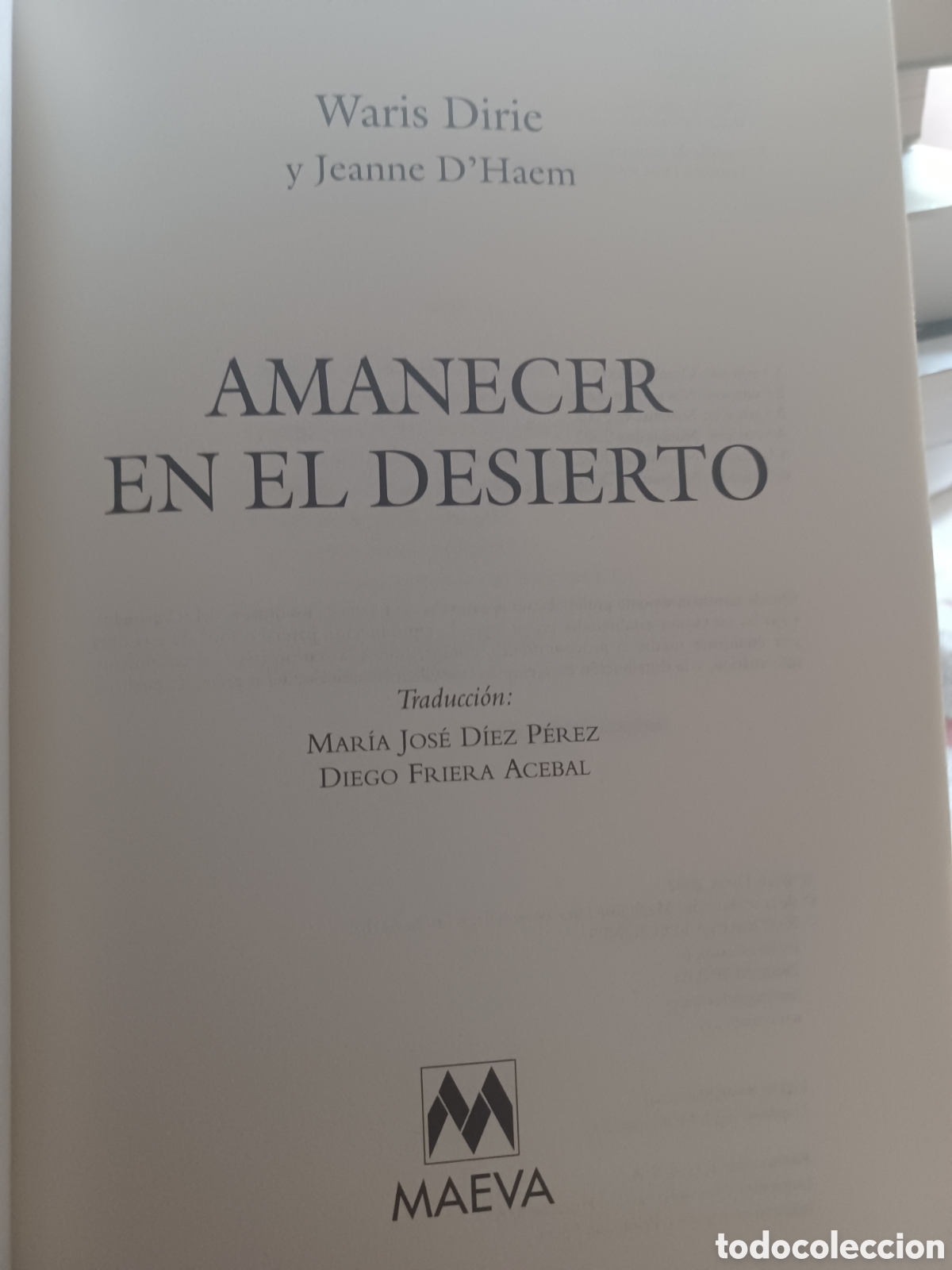 Libros: Barybook C34. Amanecer en el desierto maeva waris Dirie - Foto 4