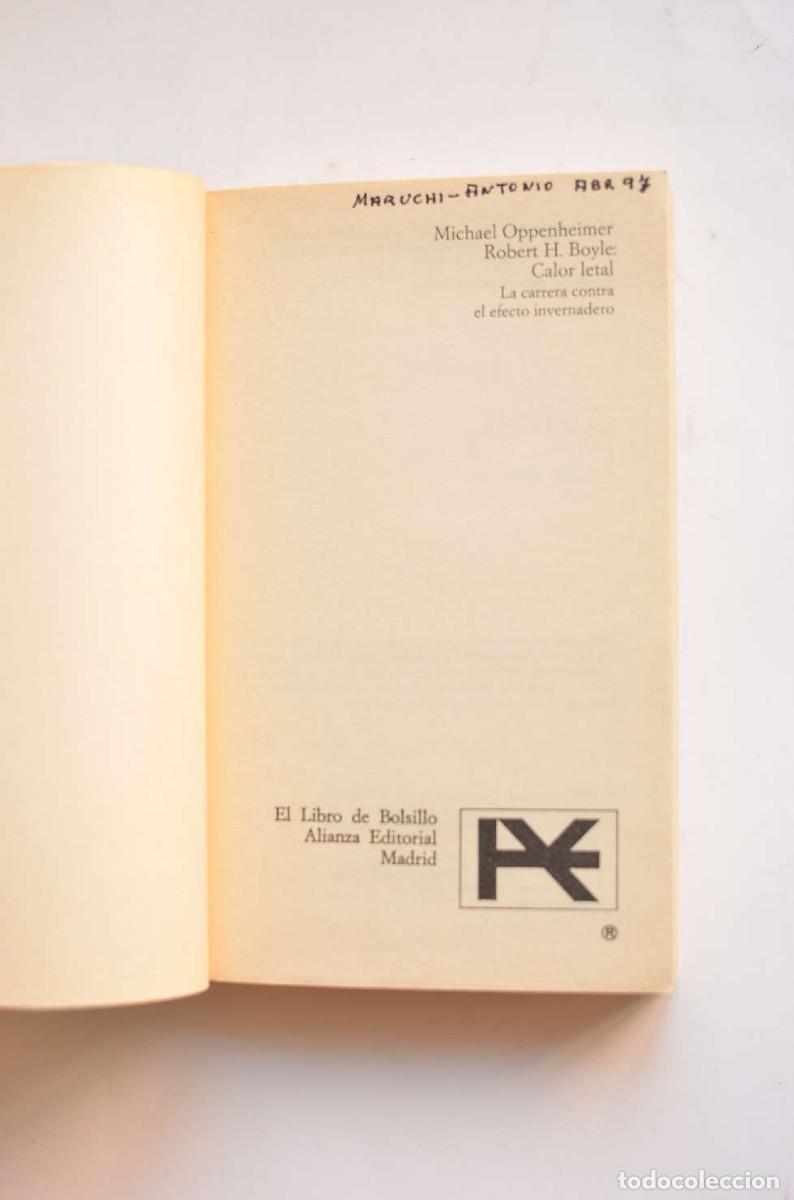 Libros: Calor letal - OPPENHEIMER, Michel y BOYLE, Robert M. - Foto 2