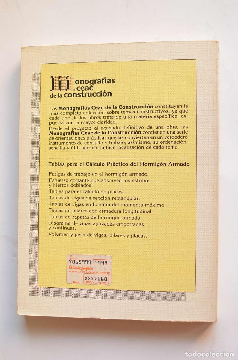 Libros: Tablas para el calculo pr&aacute;ctico del hormig&oacute;n armado - G&Oacute;MEZ S&Aacute;NCHEZ, Sabino - Foto 4