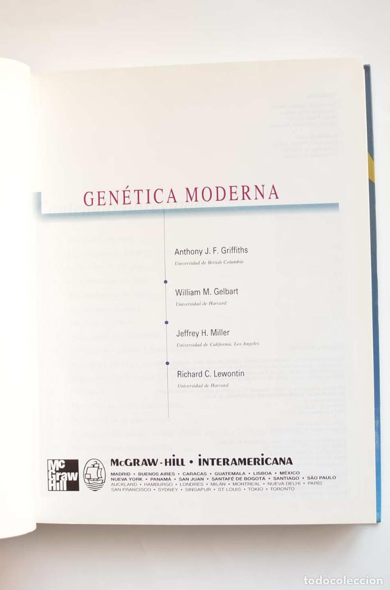 Libros: Gen&eacute;tica moderna - AUTORES VARIOS - Foto 2
