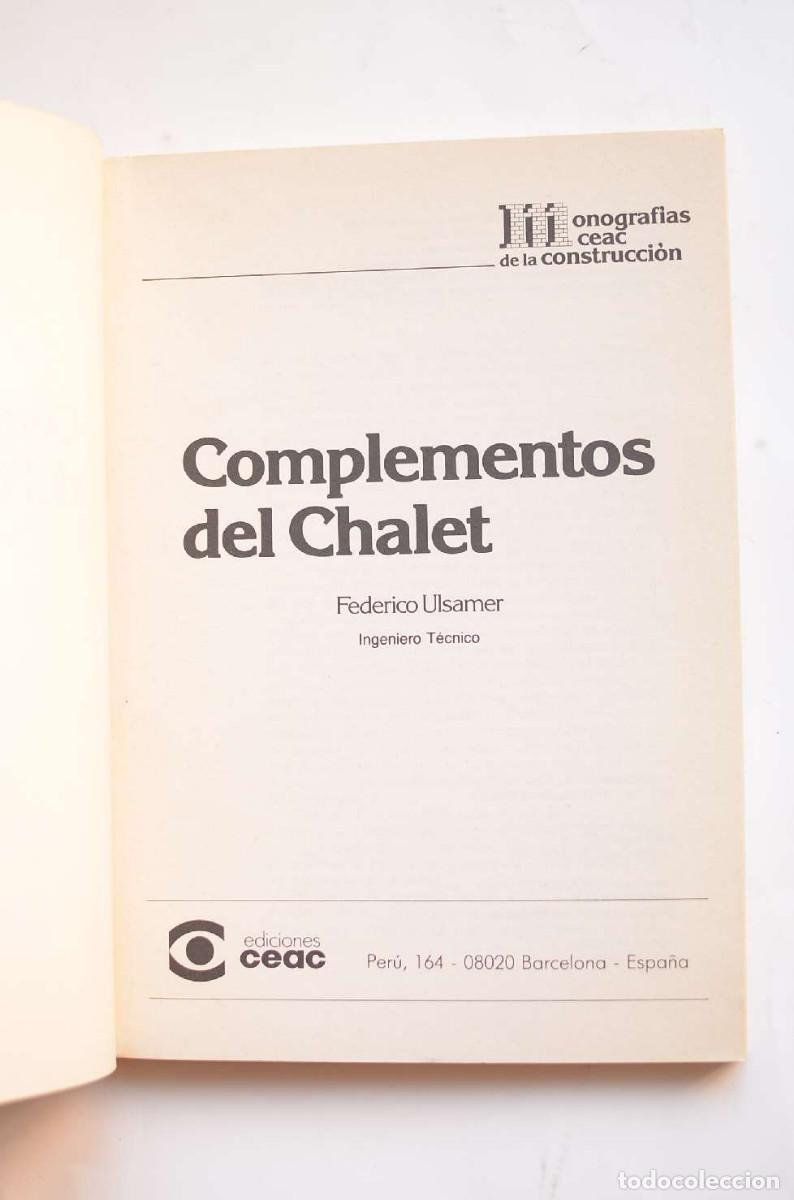 Libros: Complementos del chalet - ULSAMER, Federico - Foto 2