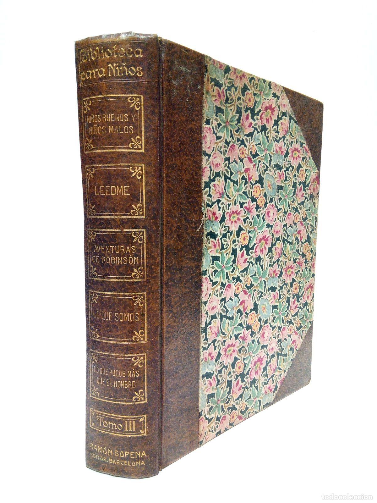 Libri di seconda mano: BIBLIOTECA PARA NI&Ntilde;OS. TOMO 3&ordm; - CONTIENE: Ni&ntilde;os Buenos y Malos / Con 8 ilustraciones en cromotipia