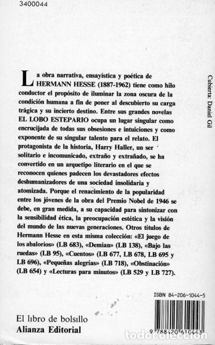 Libros: EL LOBO ESTEPARIO - Hermann Hesse - Foto 2