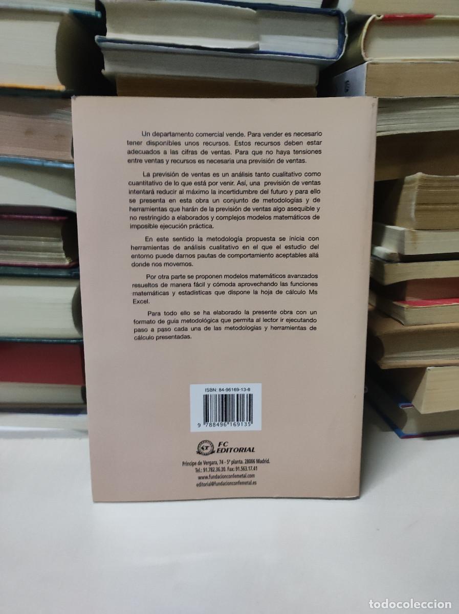 Libros: LA PREVISION DE VENTAS METODO Y HERRAMIENTAS PRACTICAS - Foto 2