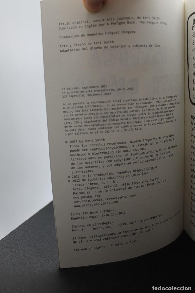 Libros: DESTROZA ESTE DIARIO KERI SMITH 2014 - Foto 2