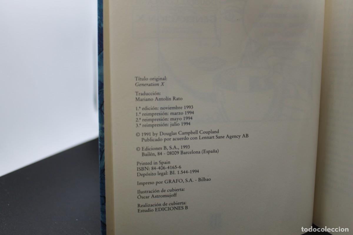 Libros: GENERACI&Oacute;N X DOUGLAS COUPLAND 1994 - Foto 2