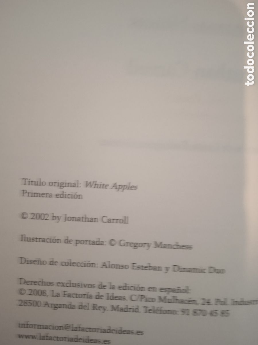 Libros: Manzanas blancas. PRIMERA EDICI&Oacute;N. LEER DESCRIPCI&Oacute;N - Foto 2