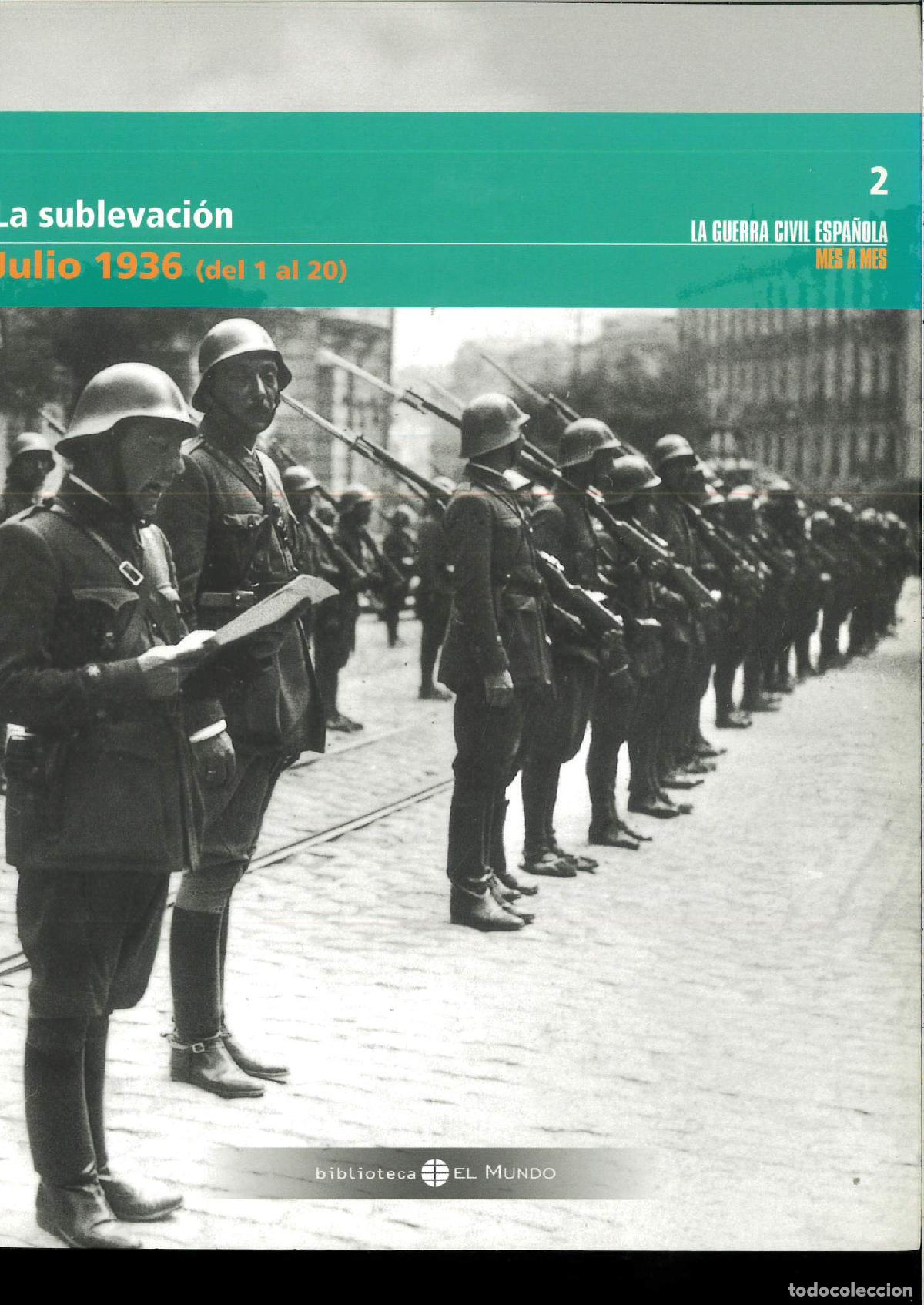 Libros: La Sublevaci&oacute;n. JULIO 1936 (DEL 1 AL 20) - VV. AA.- - Foto 1