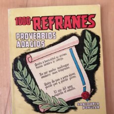 Libros: 1000 REFRANES, PROVERBIOS, ADAGIOS. (MANUALES CISNE)