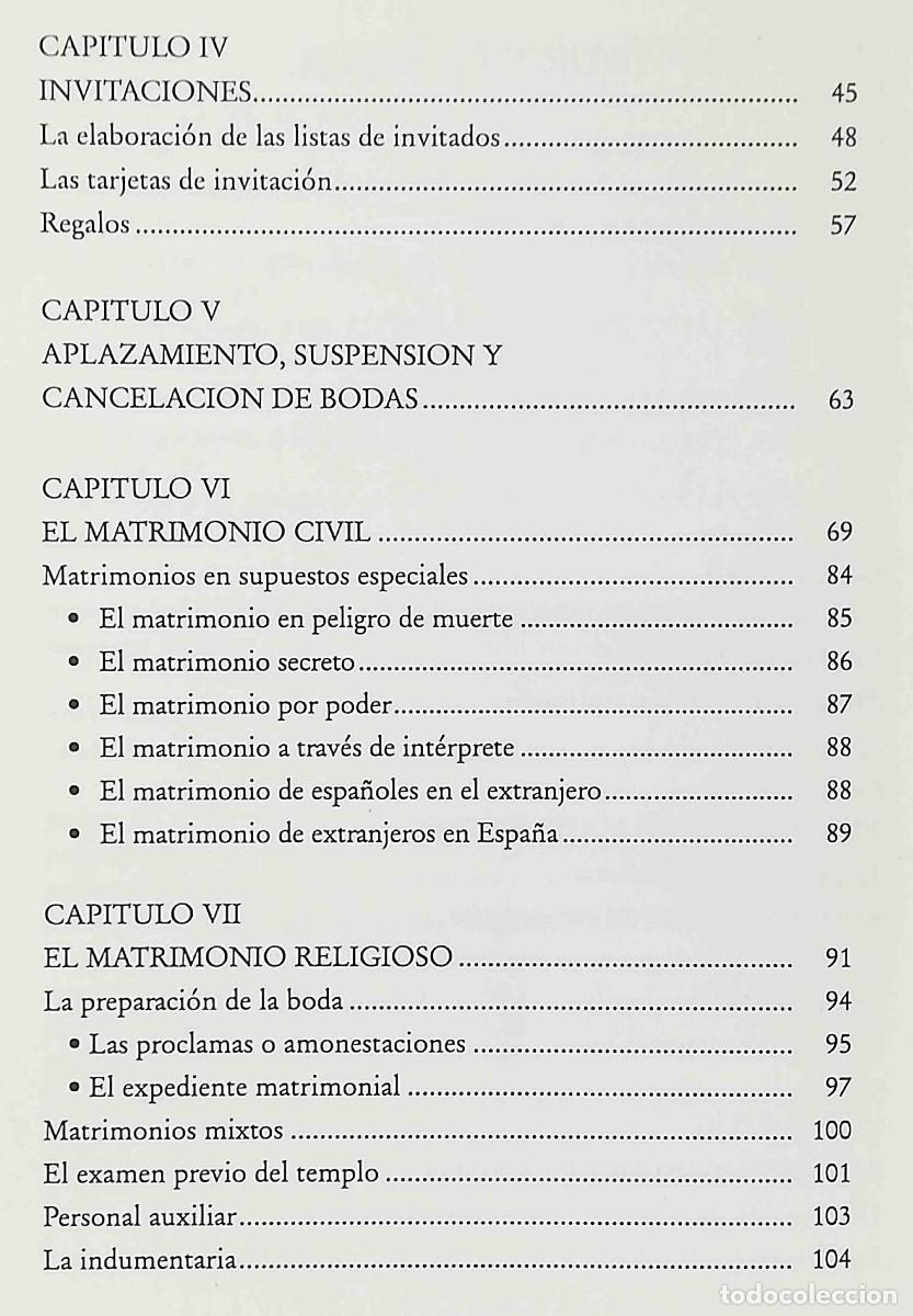 Libros: El libro de la boda (Camilo L&oacute;pez) Invitaciones y protocolo en la ceremonia matrimonial - Foto 5