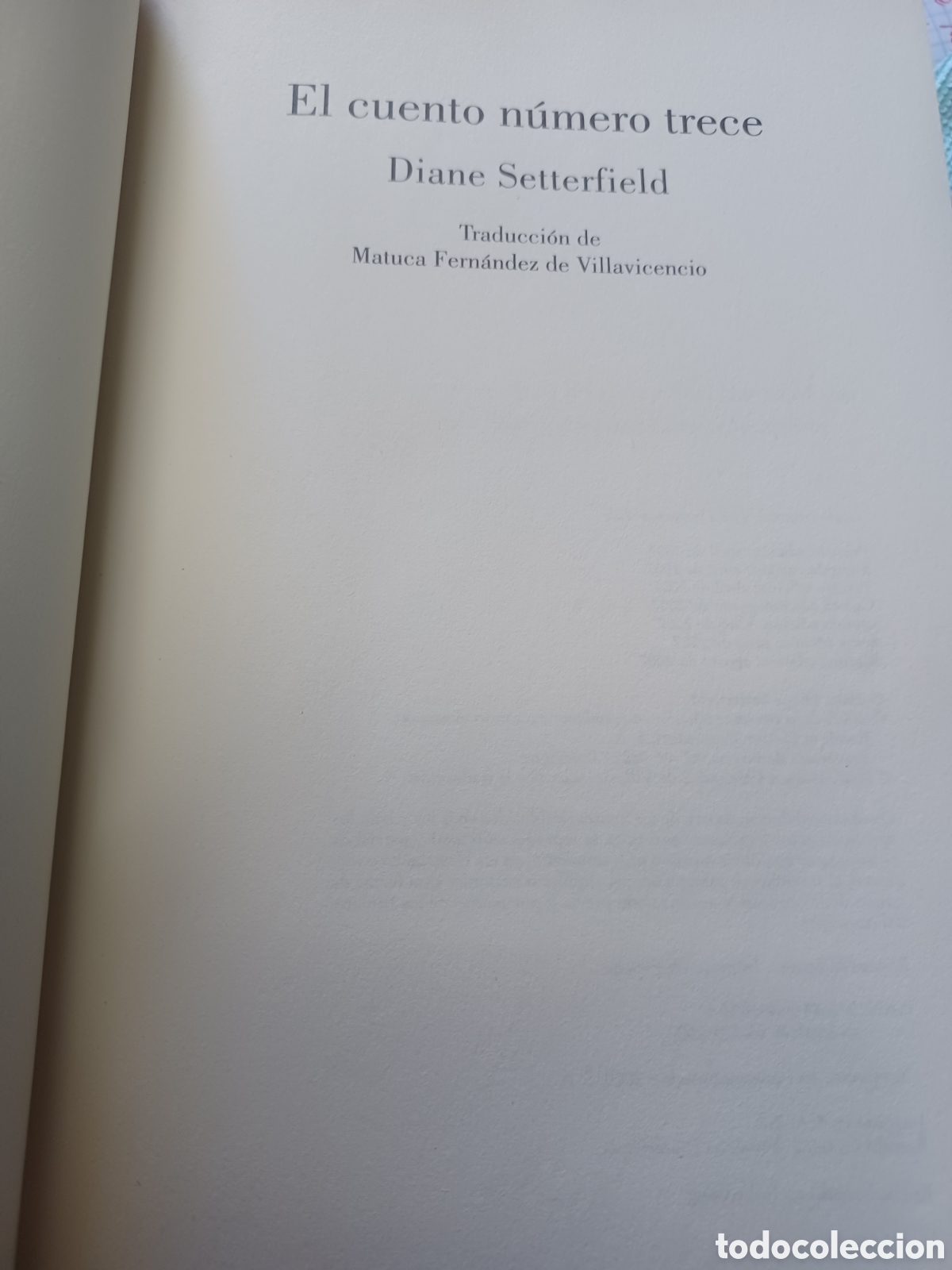 Libros: Barybook C52 El cuento n&uacute;mero trece 13 Diane Setterfield - Foto 3