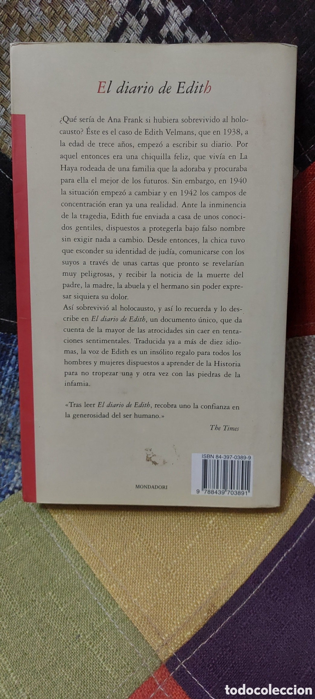 Libros: Libro El Diario de Edith -Edith Velmans- 1&deg; Edicion - Foto 2