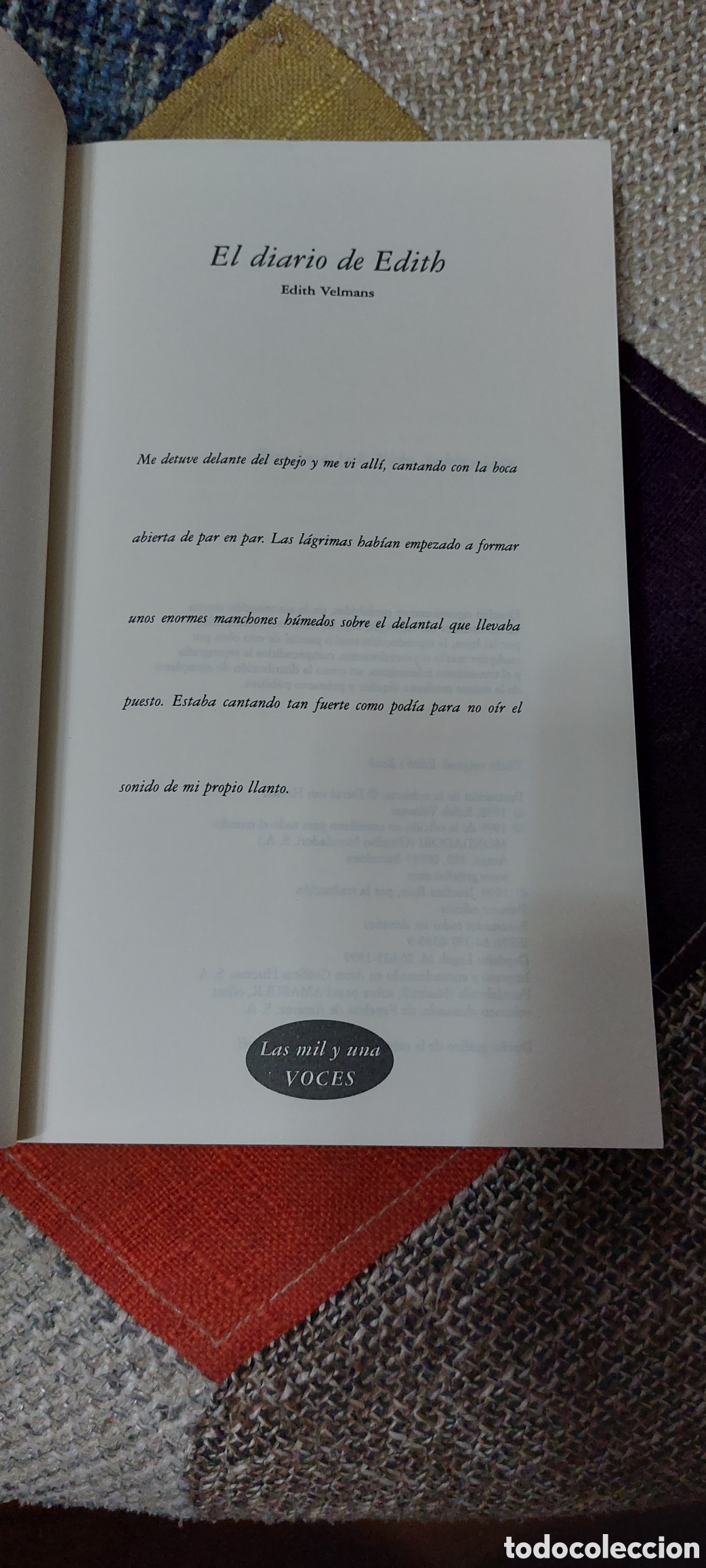Libros: Libro El Diario de Edith -Edith Velmans- 1&deg; Edicion - Foto 4