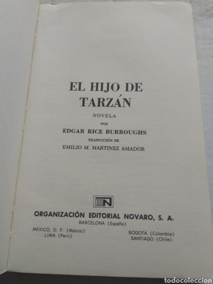 Libros: EL HIJO DE TARZAN/EDGAR RICE BURROUGHS - Foto 2