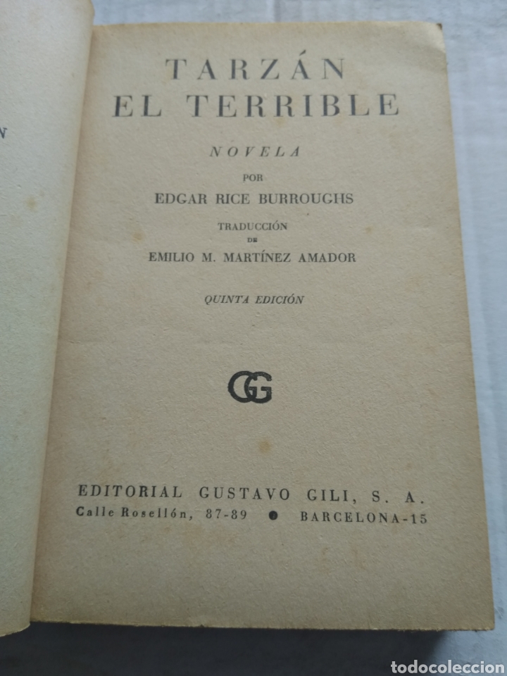 Libros: TARZAN EL TERRIBLE/EDGAR RICE BURROUGHS - Foto 2