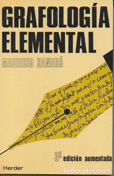 Libros: GRAFOLOGIA ELEMENTAL. - XANDRO, Mauricio. - Foto 1