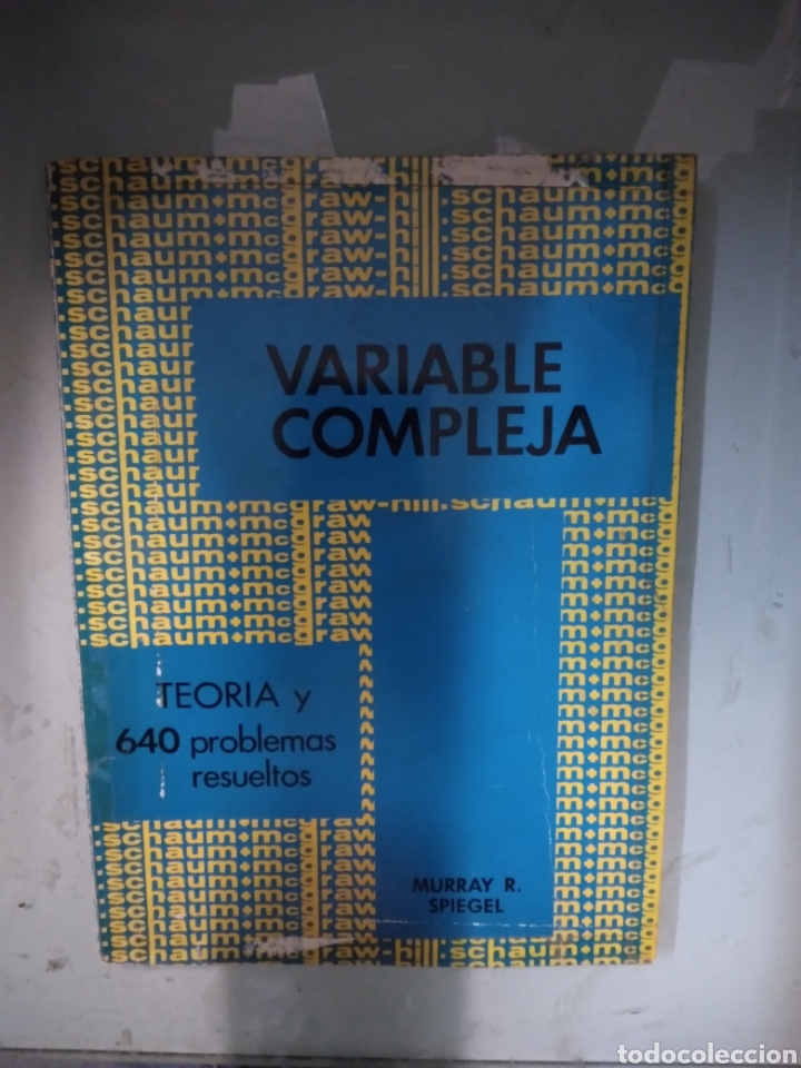 Libros: Variable compleja,Murray Spiegel,640 problemas - Foto 1