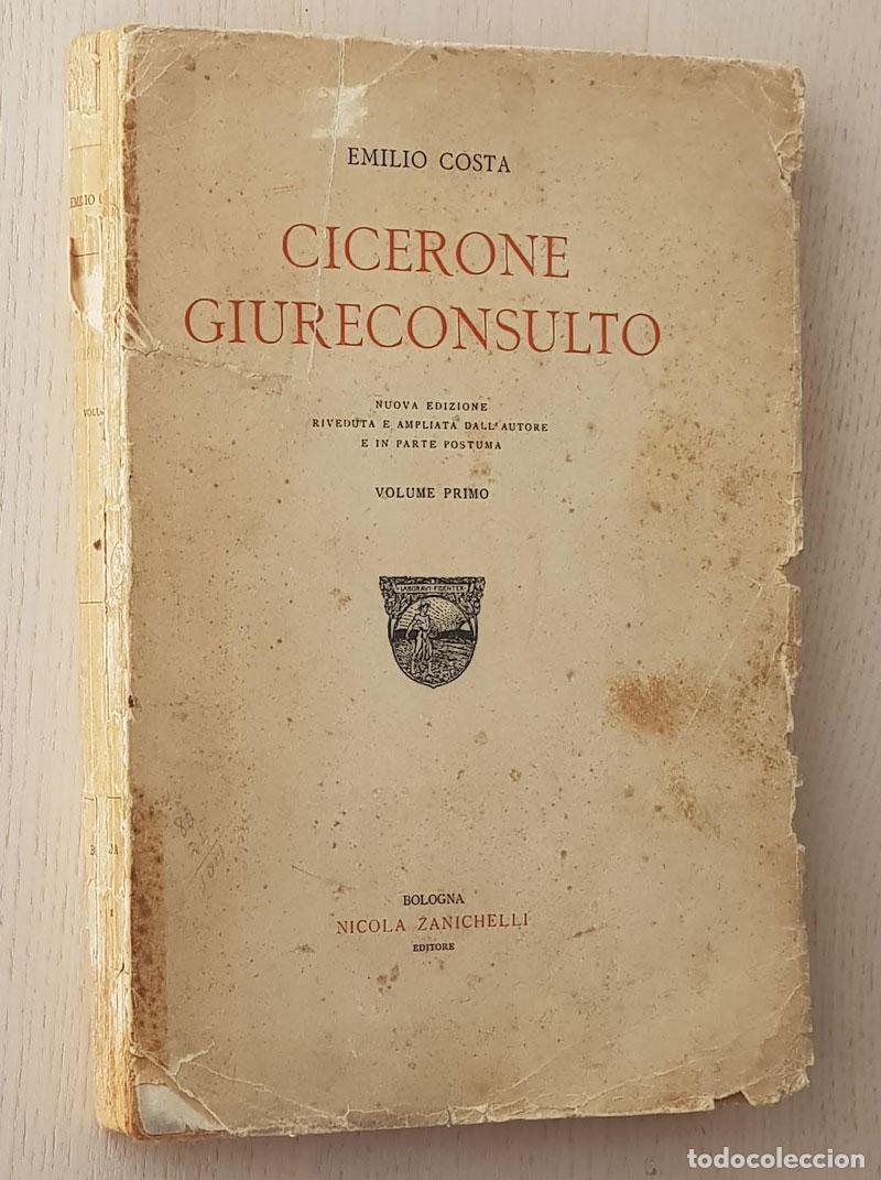 Libros: CICERONE GIURECONSULTO. Volume primo - COSTA, Emilio - Foto 1