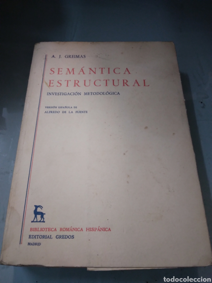 Libros: Greimas, Sem&aacute;ntica estructural, Gredos - Foto 1