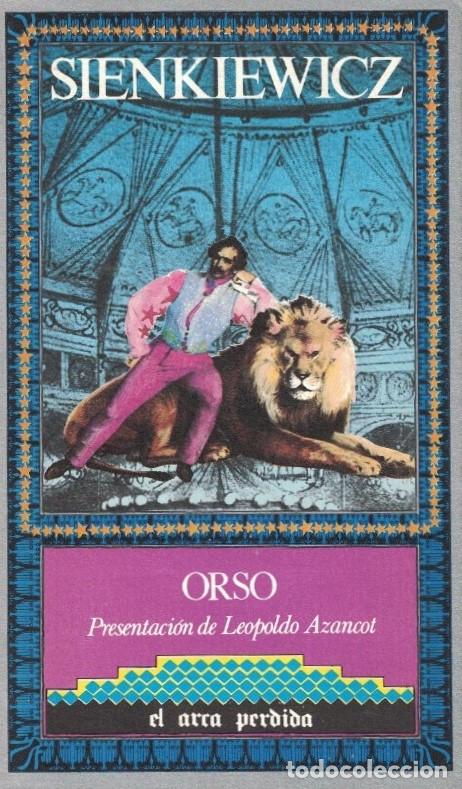 Libros: ORSO. - Sienkiewicz. - Foto 1