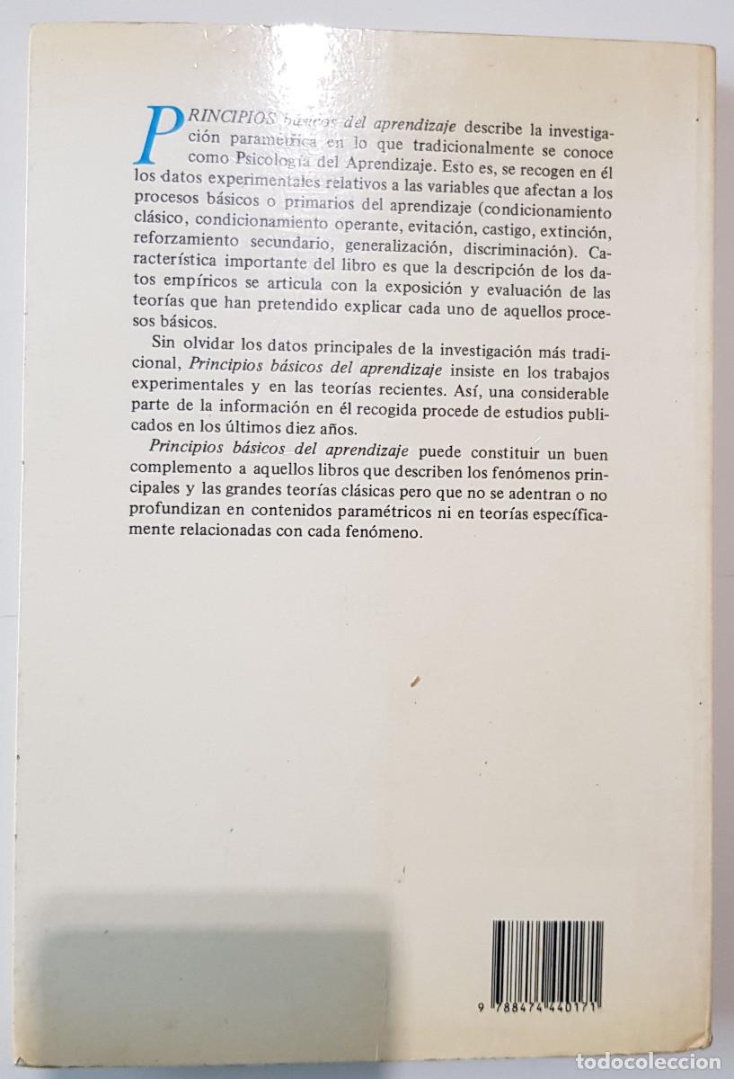 Libros: PRINCIPIOS BASICOS DEL APRENDIZAJE - Foto 2