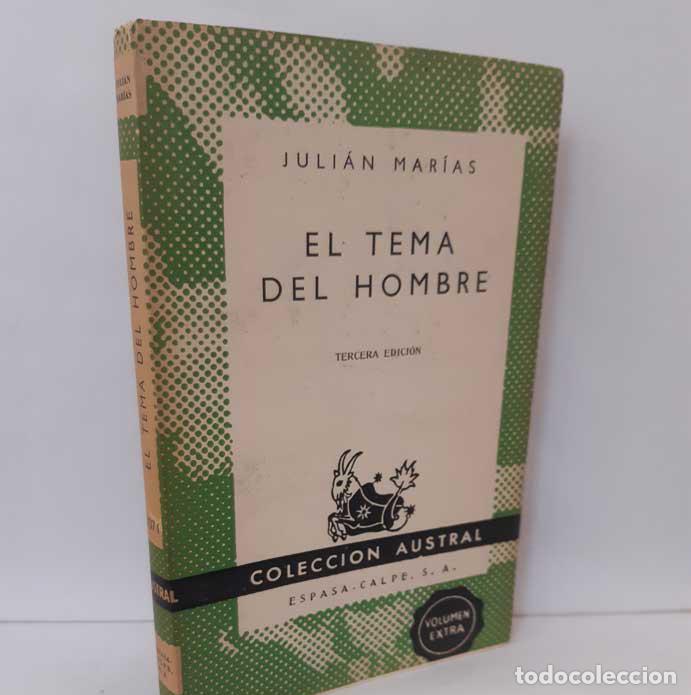 Libros: EL TEMA DEL HOMBRE - MAR&Iacute;AS, JULI&Aacute;N - Foto 1
