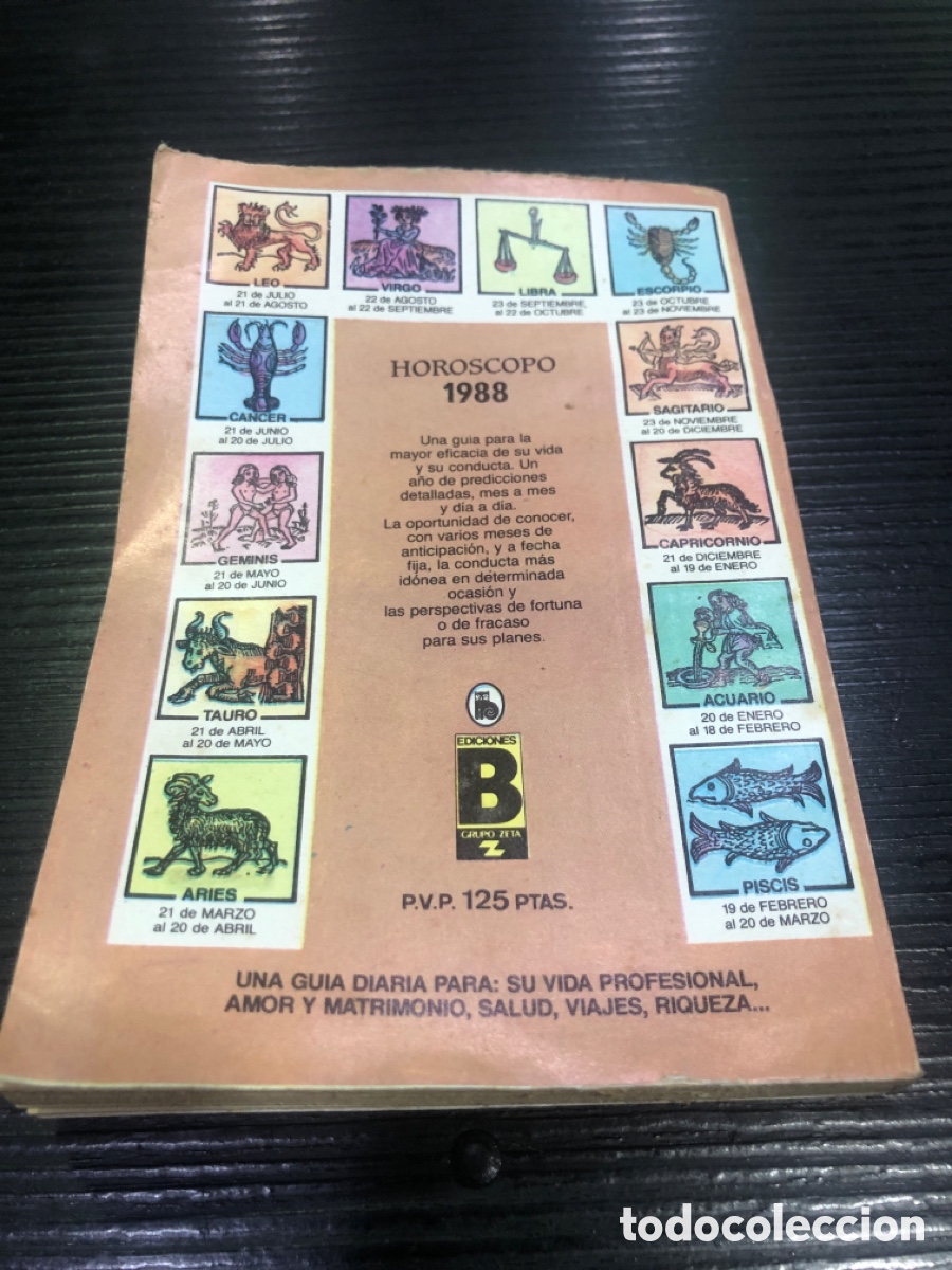 Libros: Libro, Horoscopo Tauro 1988, Ediciones B (L21) - Foto 2