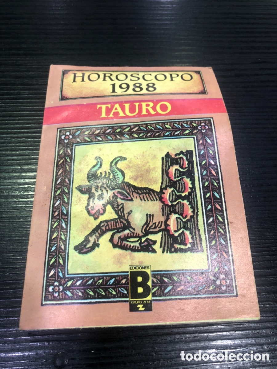 Libros: Libro, Horoscopo Tauro 1988, Ediciones B (L21) - Foto 1