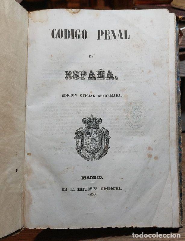 Libros: CODIGO PENAL DE ESPA&Ntilde;A, Edici&oacute;n oficial reformada. - Leyes - Foto 1