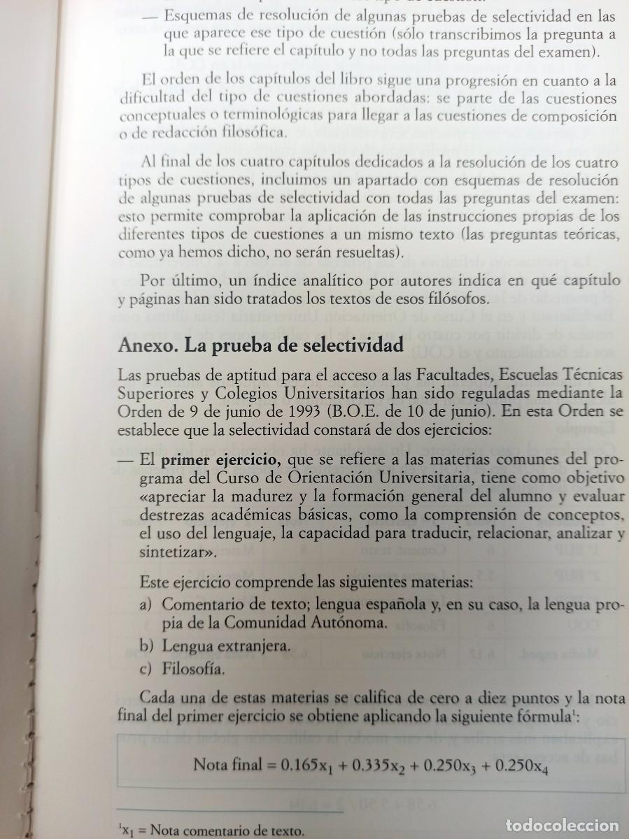 Libros: LA FILOSOFIA PREPARAR LA SELECTIVIDAD EDITORIAL SANTILLANA - Foto 4