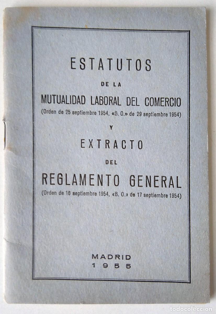 Libros: LIBRITO MUTUALIDAD LABORAL DE COMERCIO - A&Ntilde;O 1955