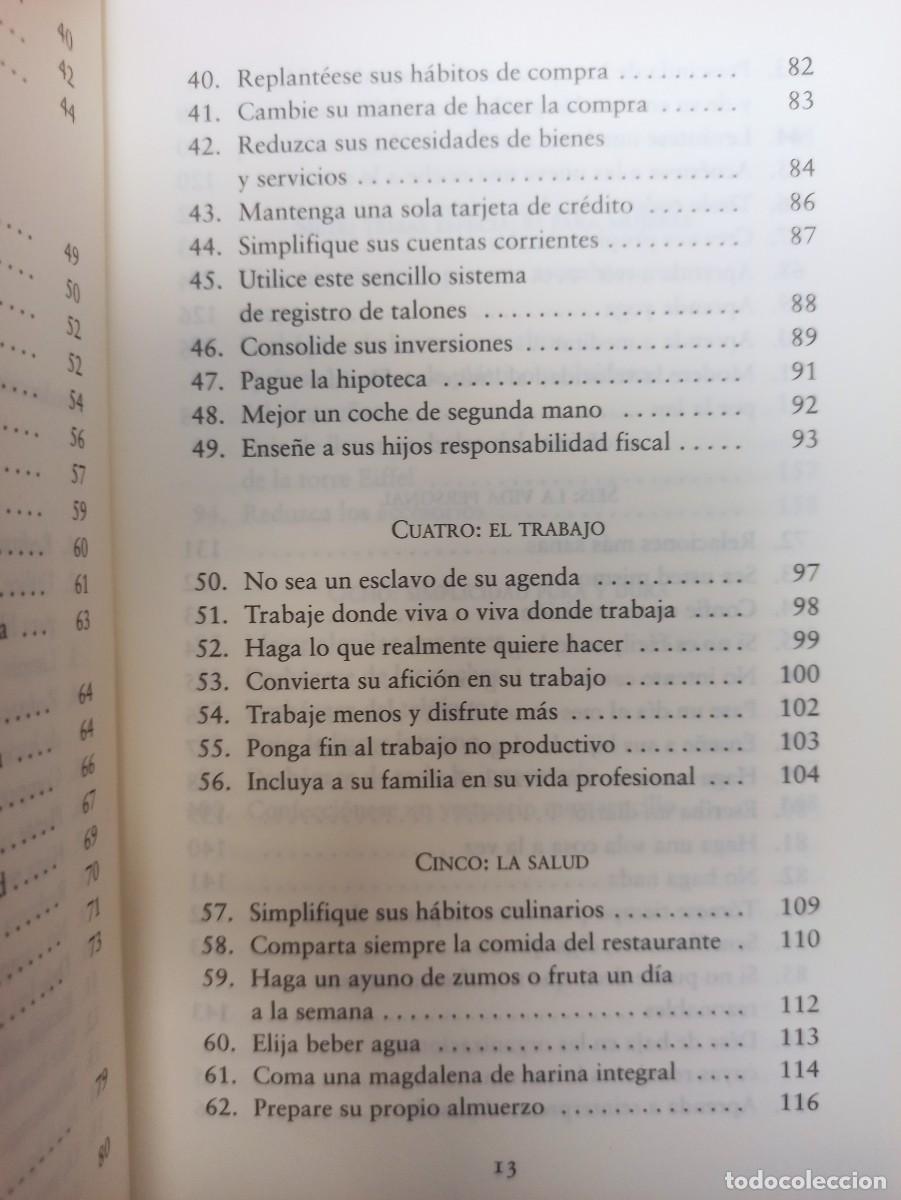 Libros: SIMPLIFICA TU VIDA ELAINE ST. JAMES - Foto 5