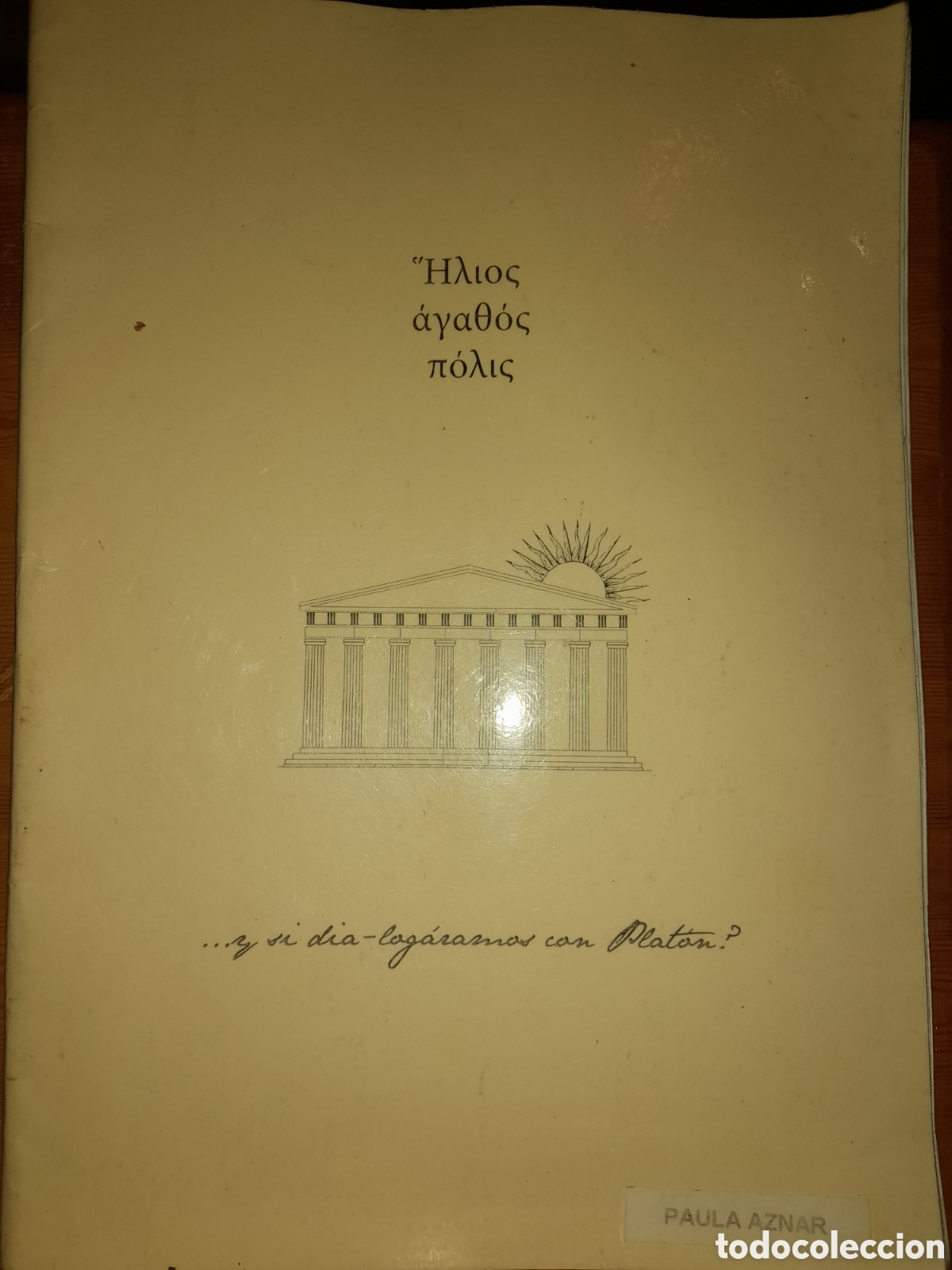 Libros: ESTUDIO SOBRE LA REP&Uacute;BLICA DE PLATON COLEGIO INMACULADO CORAZ&Oacute;N DE MARIA OVIDIO CALERO VICENTE INSA