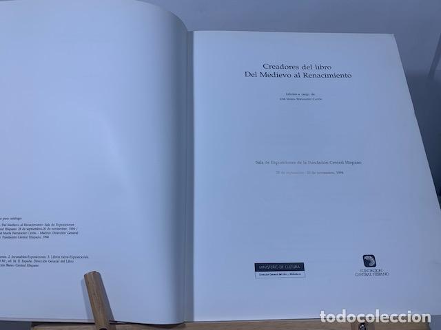 Libros: CREADORES DEL LIBRO DEL MEDIEVO AL RENACIMIENTO - Foto 5