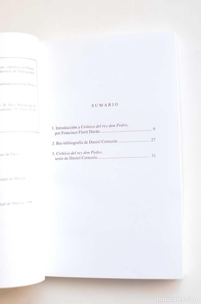 Libros: Cr&oacute;nica del Rey don Pedro - CORTEZ&Oacute;N, Daniel - Foto 3