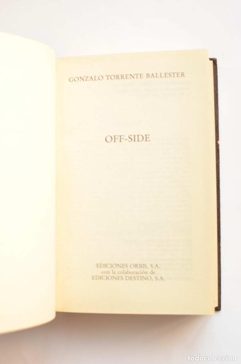 Libros: Off-side - TORRENTE BALLESTER, Gonzalo - Foto 2